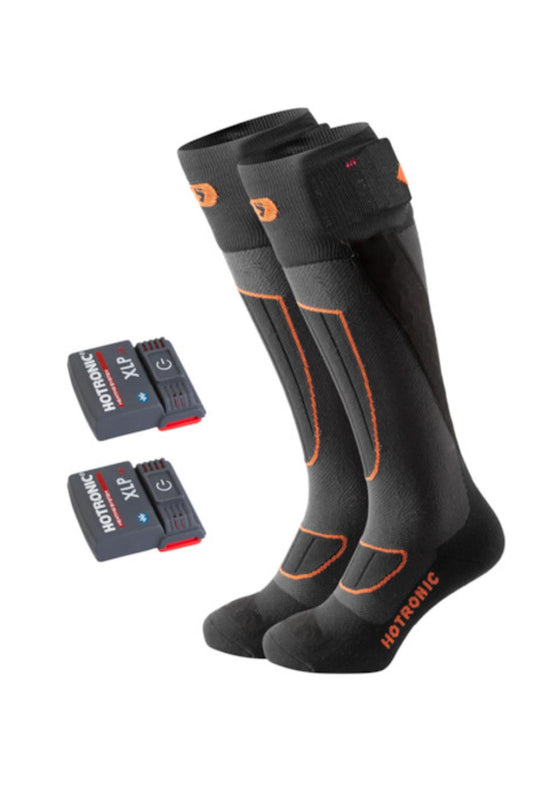 heated socks with bluetooth compatible battery packs