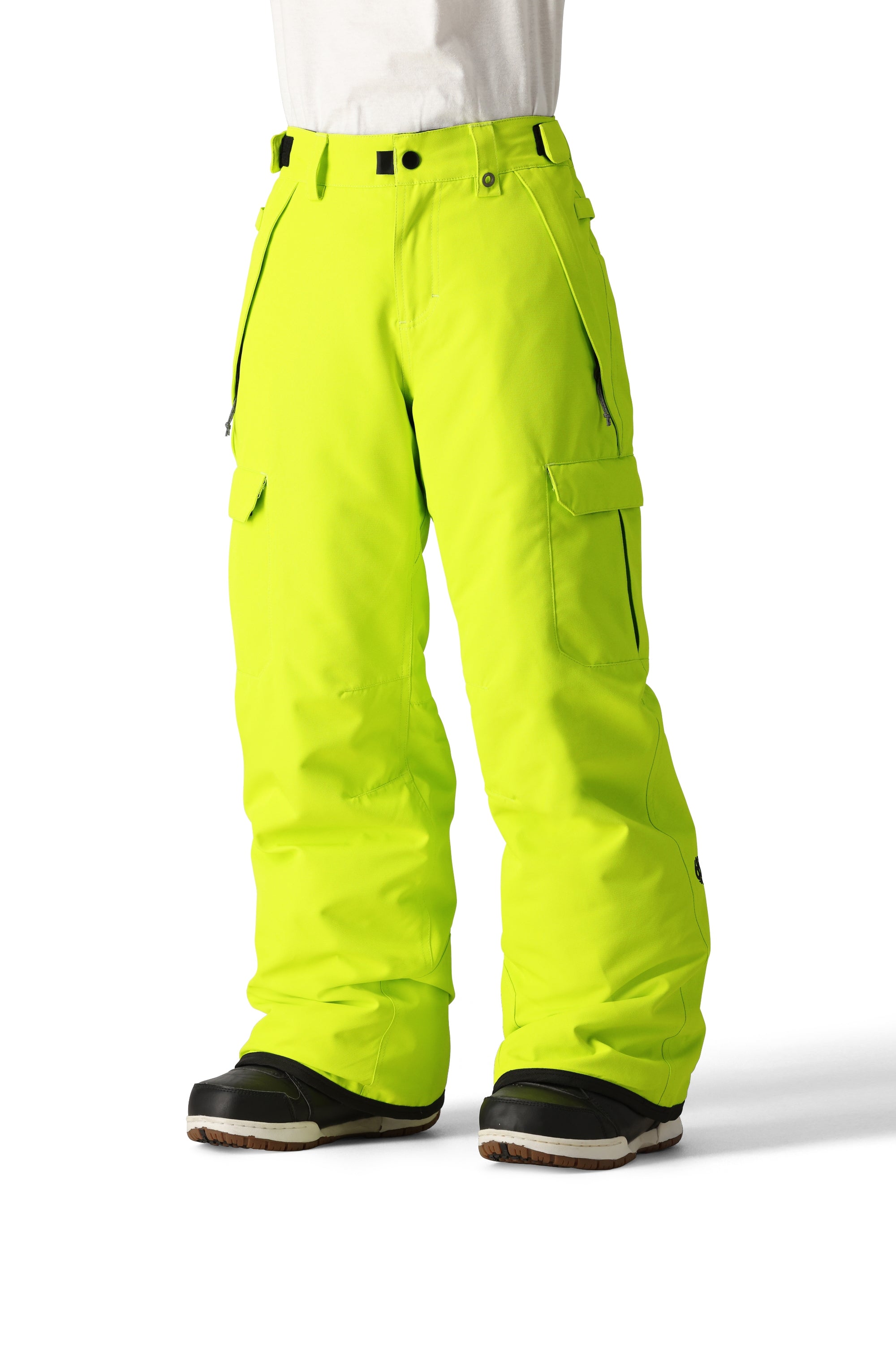 boys' 686 Infinity Cargo ski/snowboard pants, lime green