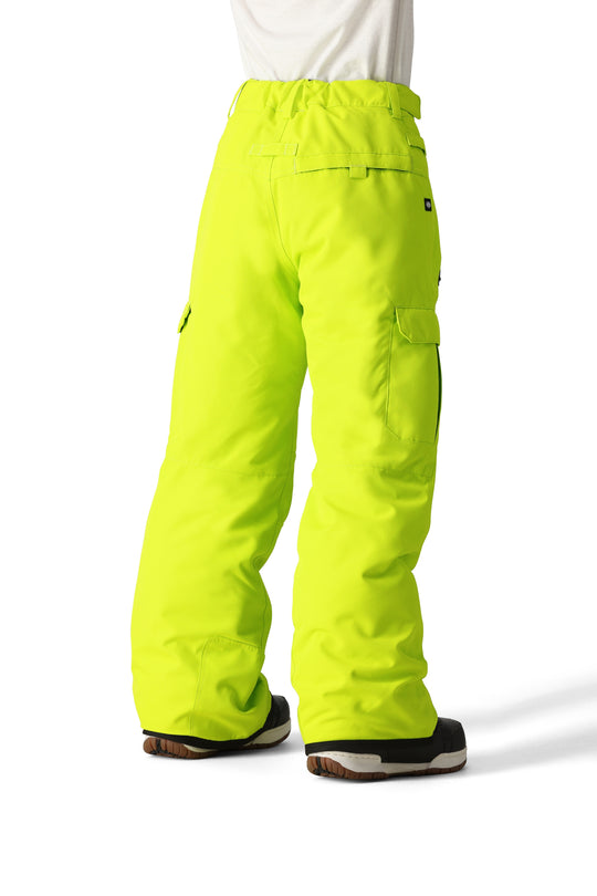 boys' 686 Infinity Cargo ski/snowboard pants, lime green