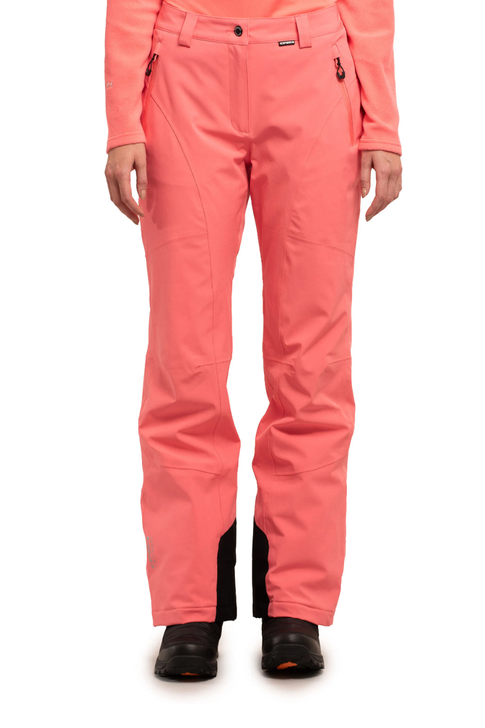 women's Icepeak Freyung ski/snowboard pants, coral pink