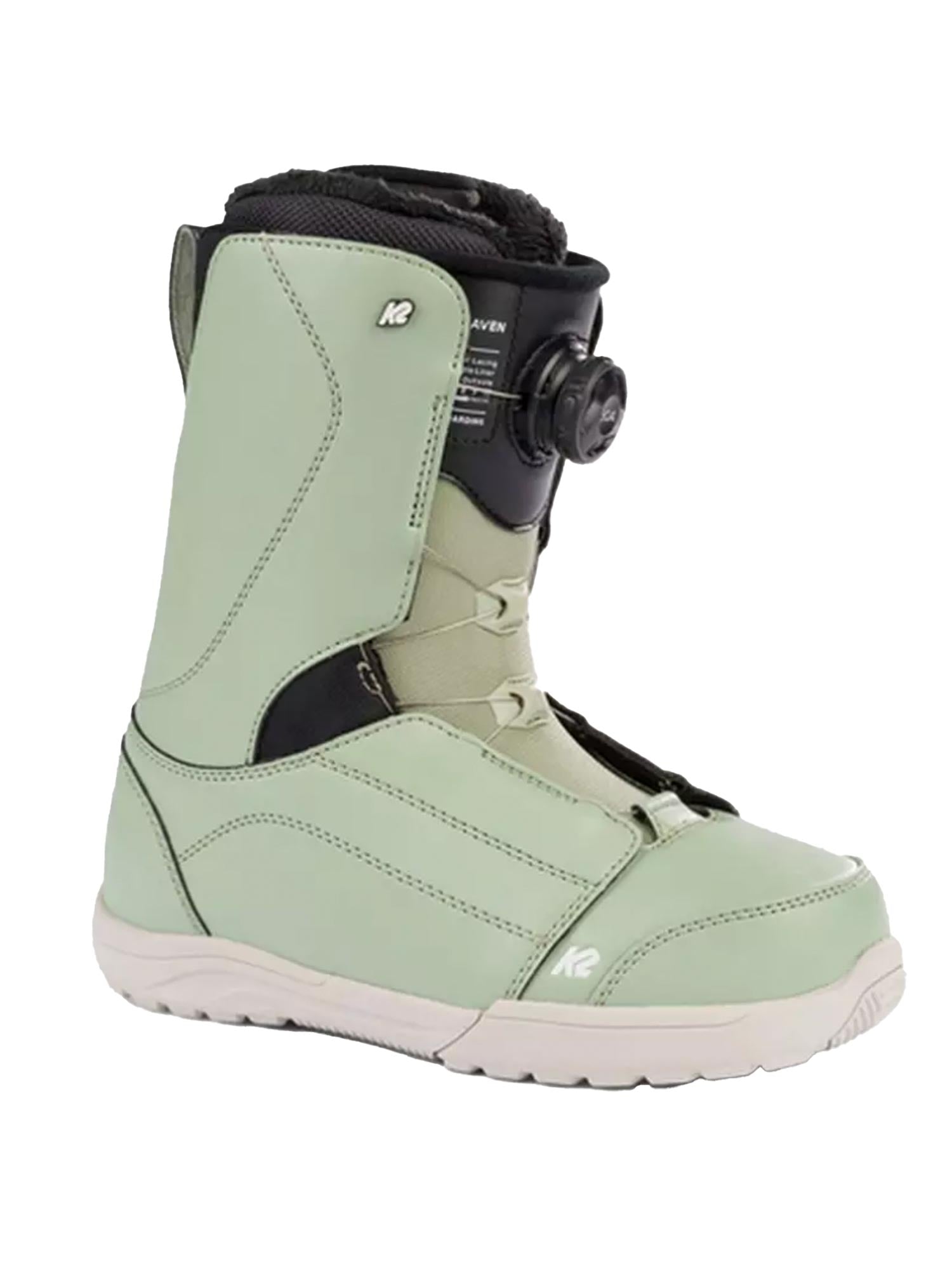 K2 Haven snowboard boots, mint green