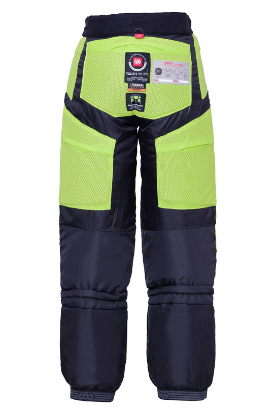 kids' 686 Youth Progression padded snowboard pants, black