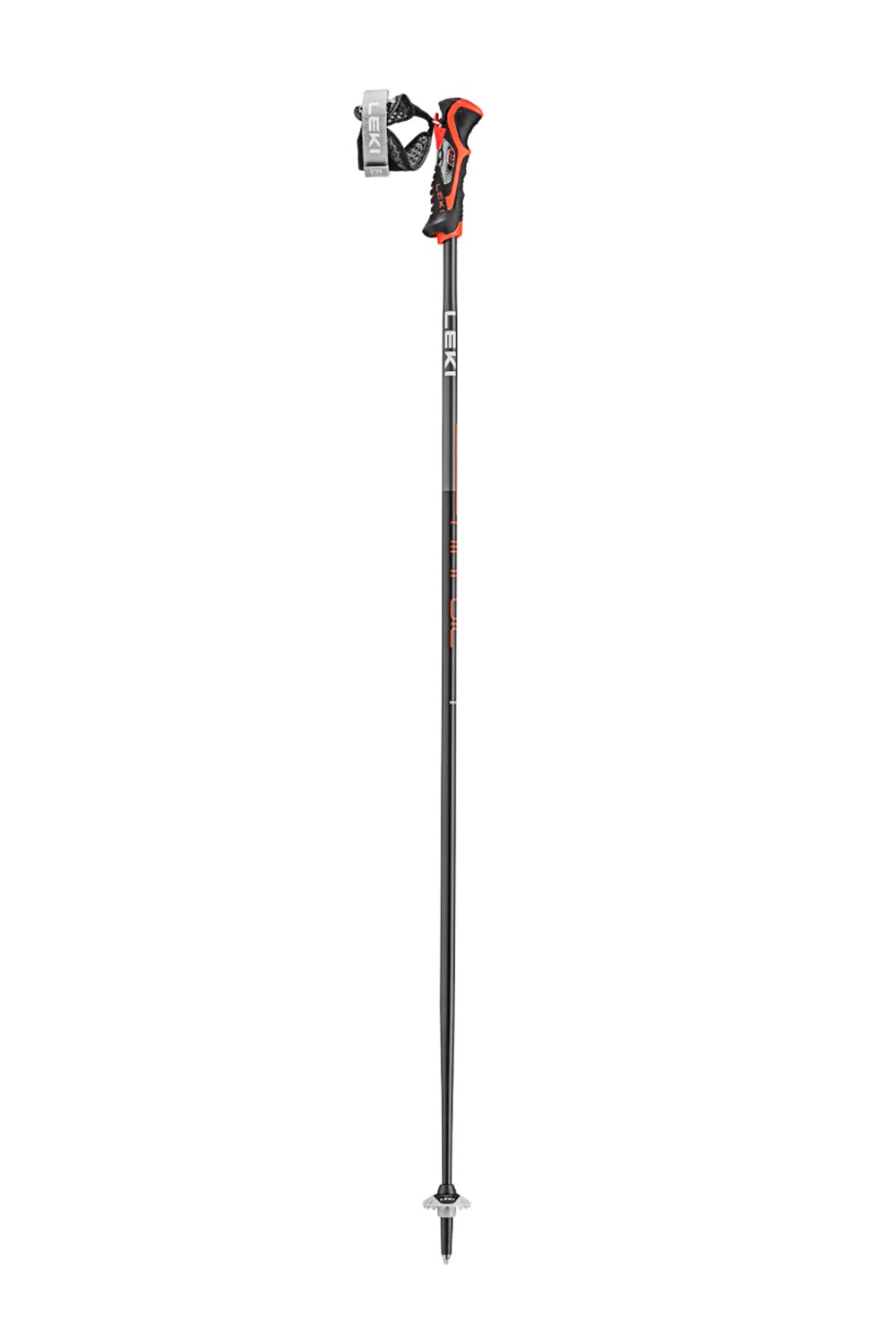 Leki Airfoil 3D ski pols, black with red accents