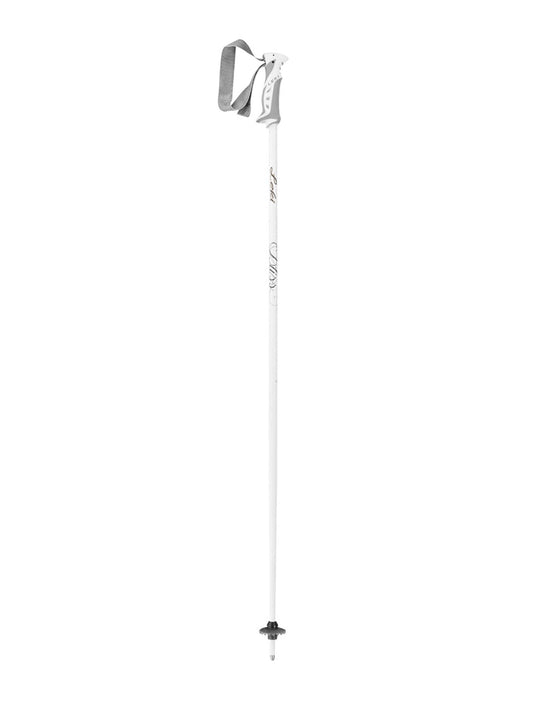 women's Leki Bliss ski poles, white