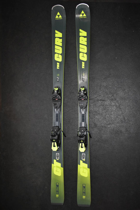 Fischer The Curv GT 85 demo skis - gray and yellow