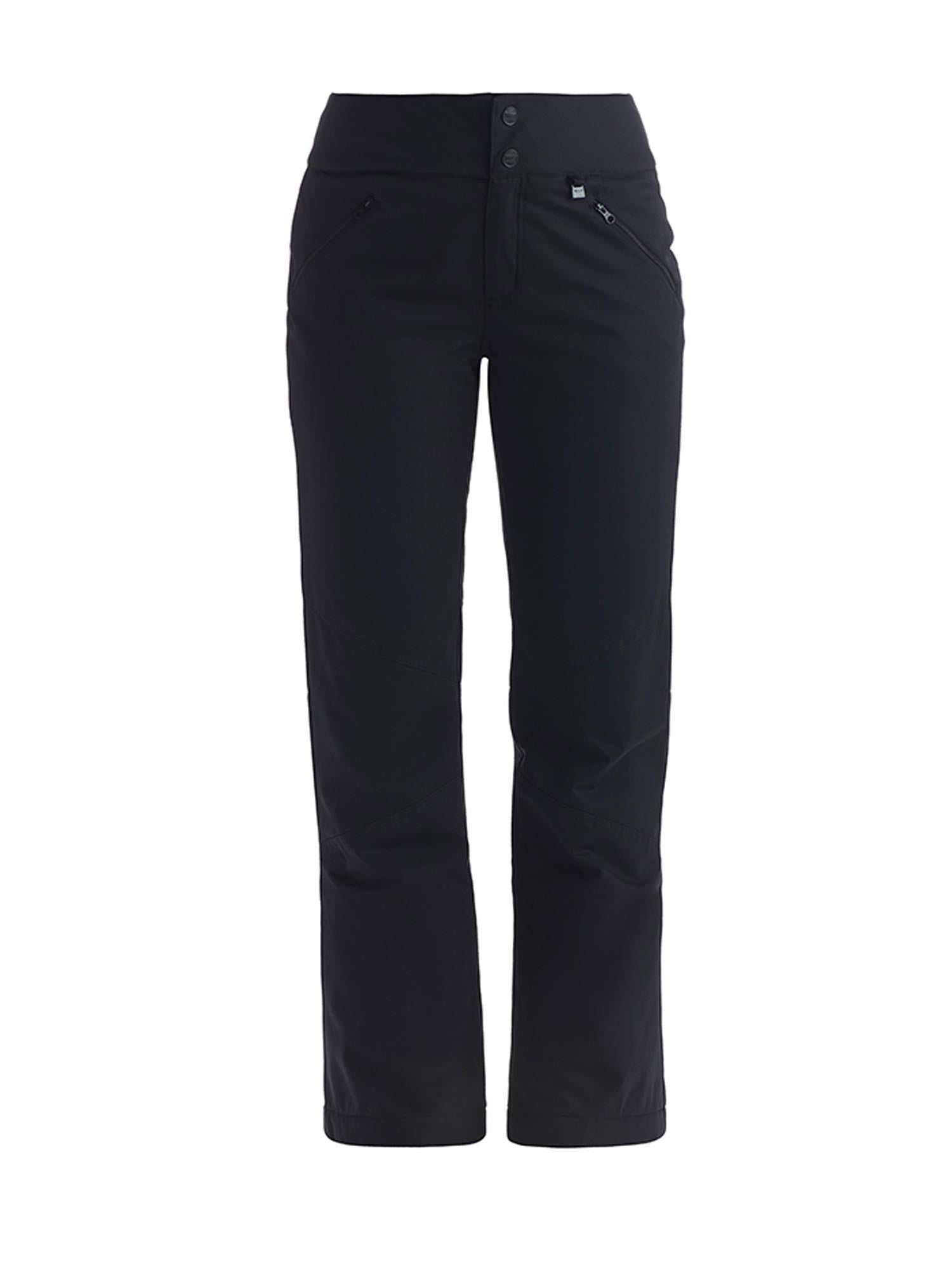 Black ski pants on a white background