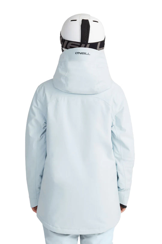 women's O'Neill Aplite Pro snowboard jacket, light blue