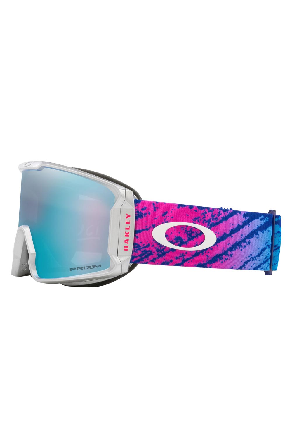 Oakley Line Miner L goggles/ white frame, neon multicolor strap