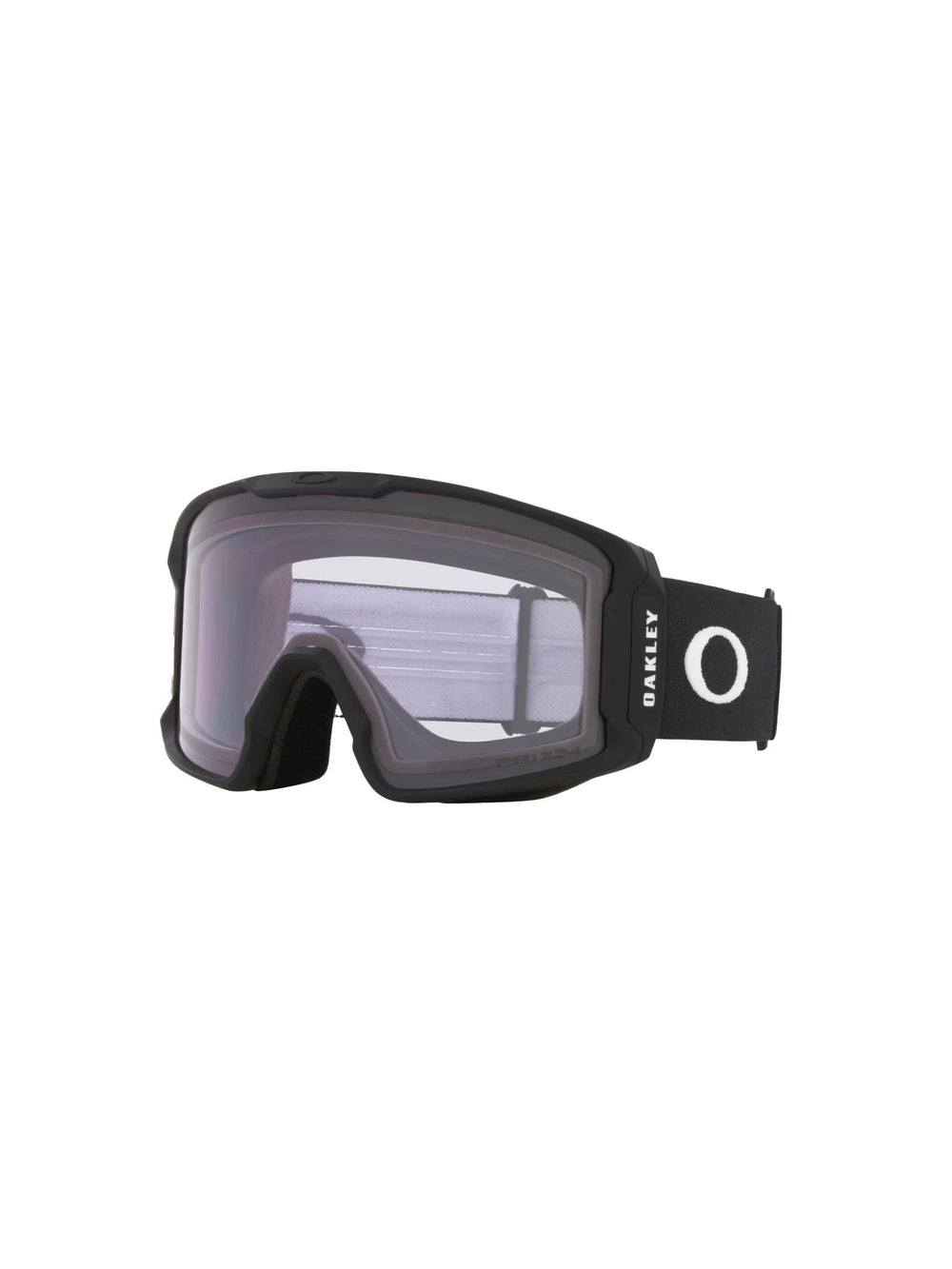 Oakly Line Miner L ski/snowboard goggles,  black frame and strap, clear lens