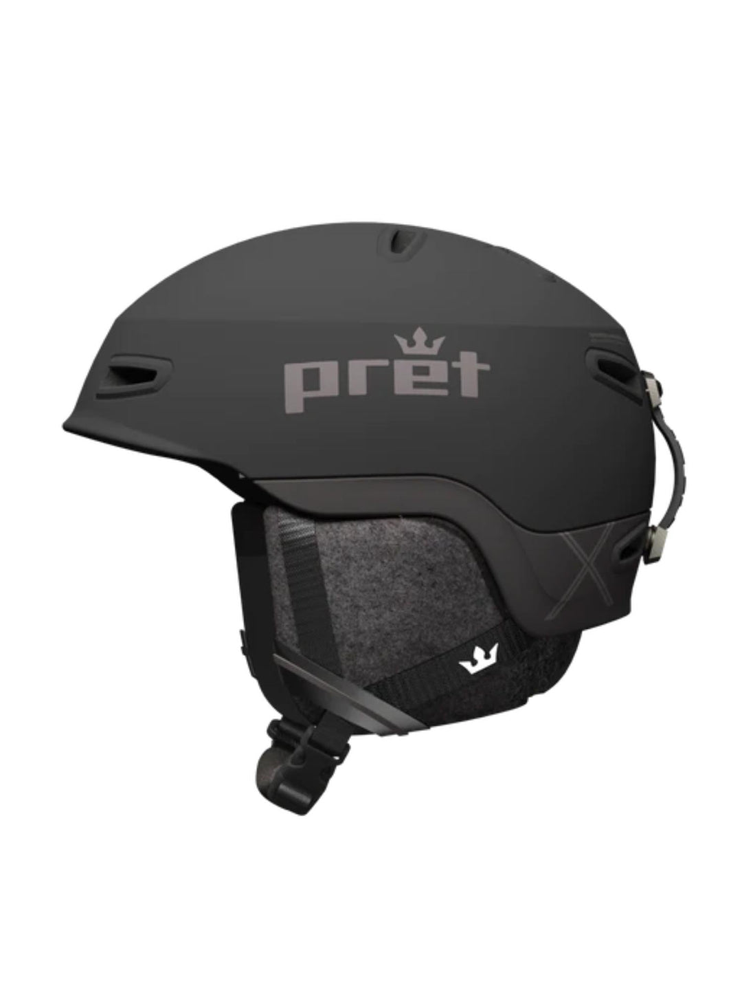 black Pret Epic X ski helmet