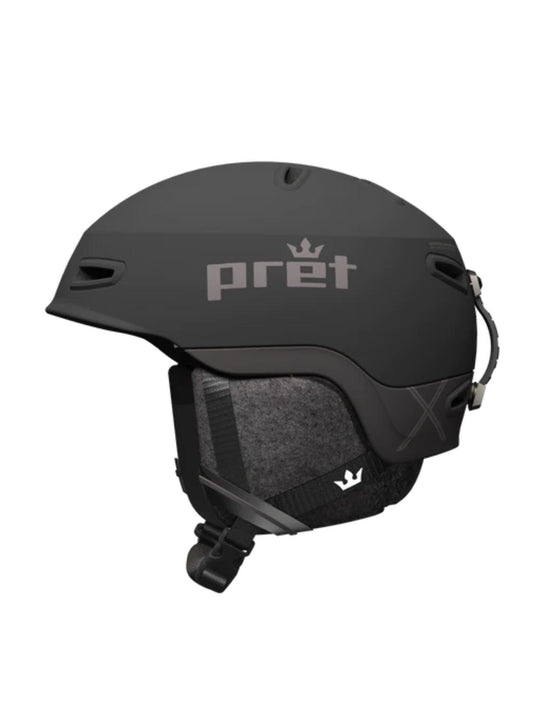 black Pret Epic X ski helmet
