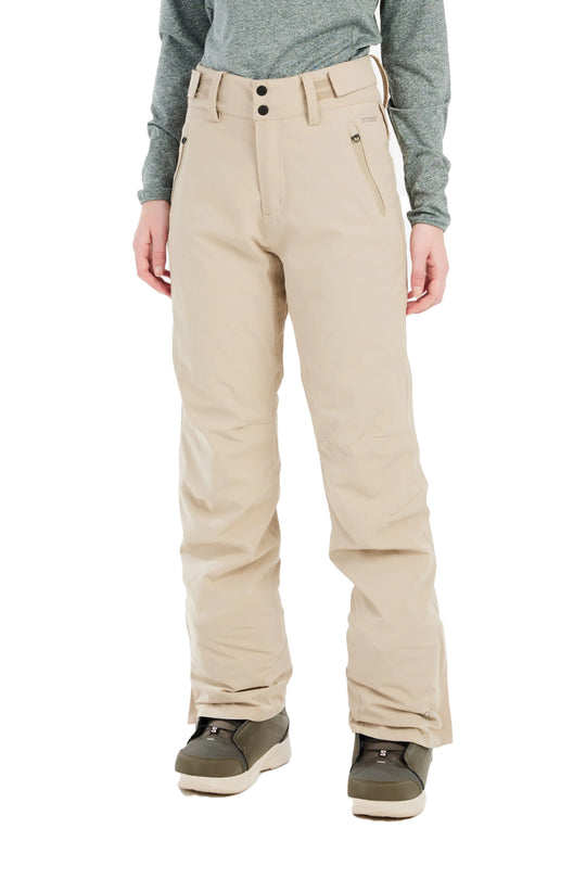 women's Protest Cinnamones ski/snowboard pants, beige