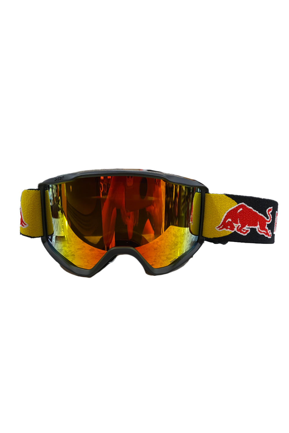 Kids' Red Bull Neon ski/snowboard goggles, black frame & black strap