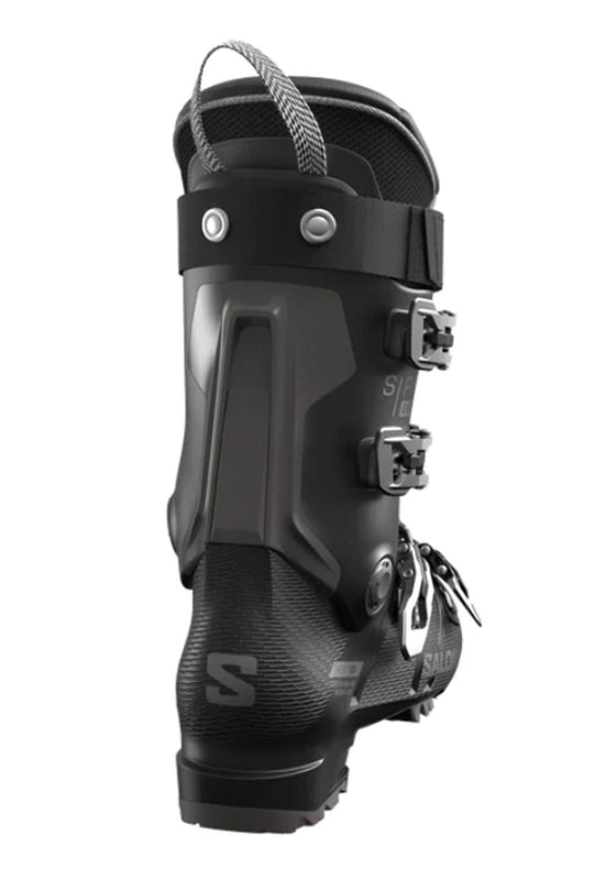 men's Salomon S Pro Supra 100 ski boot, black with silver accents