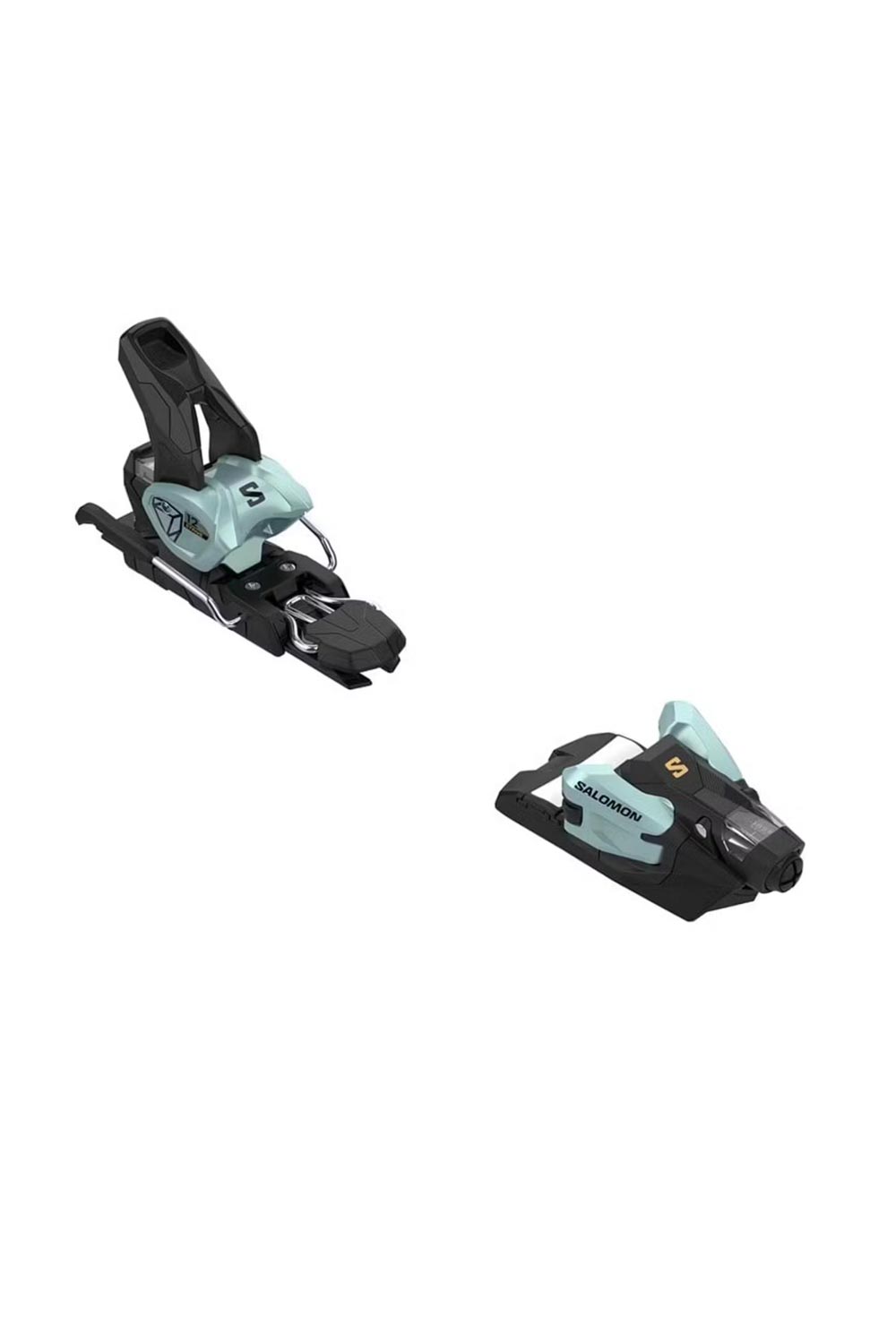 Salomon Strive 12 ski bindings, aqua and black