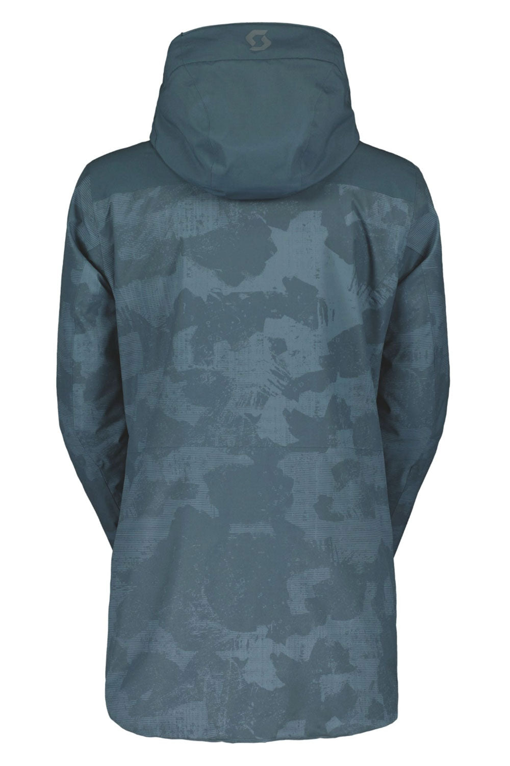 Blue /green camouflage jacket on a white background
