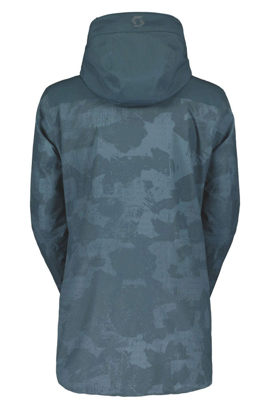 Blue /green camouflage jacket on a white background