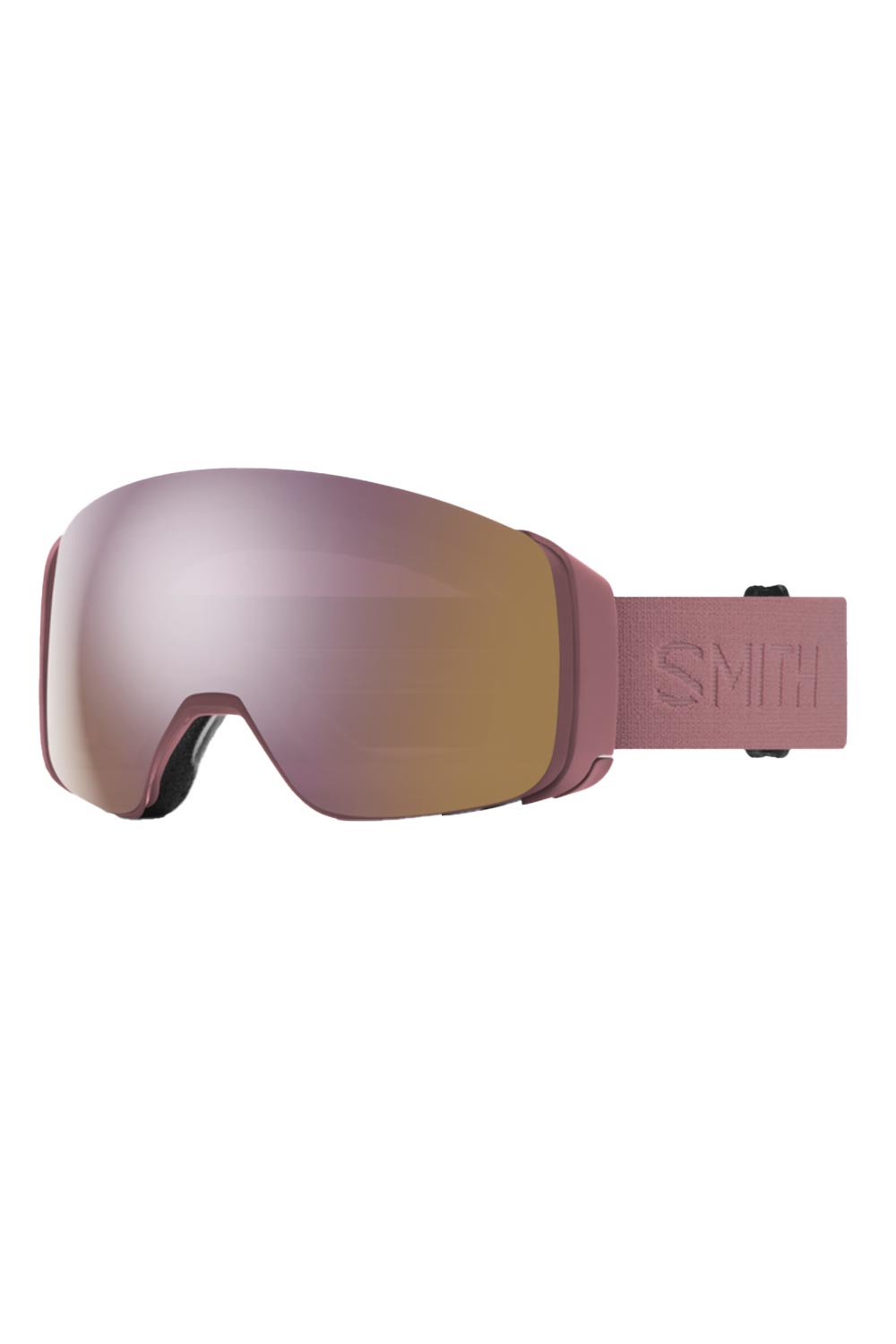 Smith 4D Mag ski goggles, rose strap, rose lens