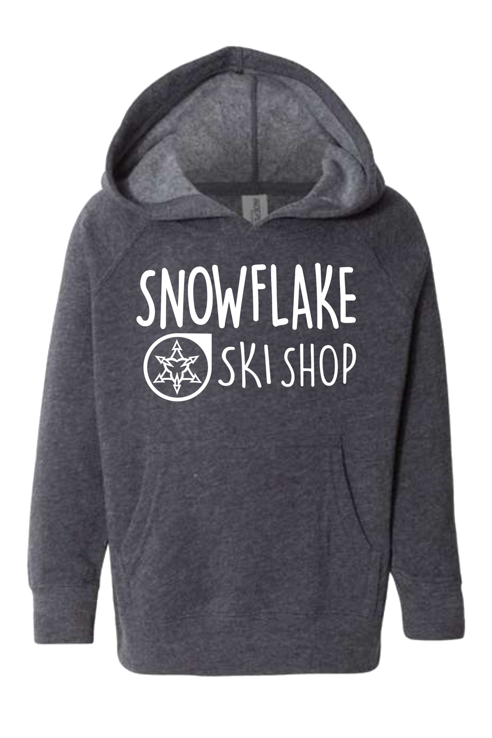 Toddler Snowflake Ski Shop Hoodie - gray