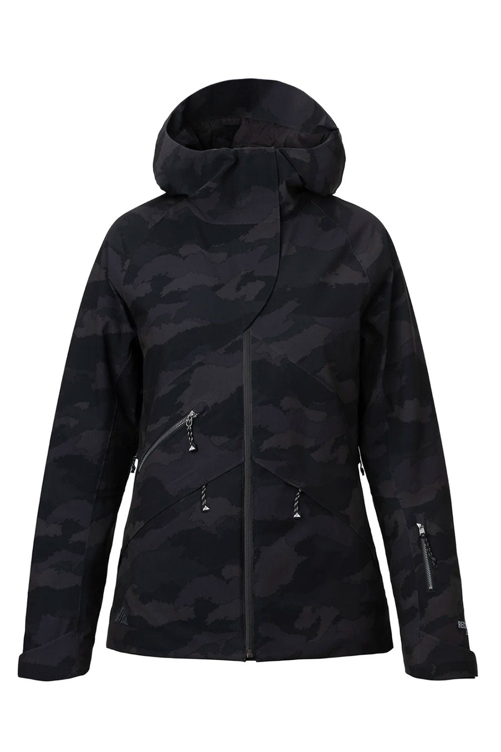 Black camo ski jacket
