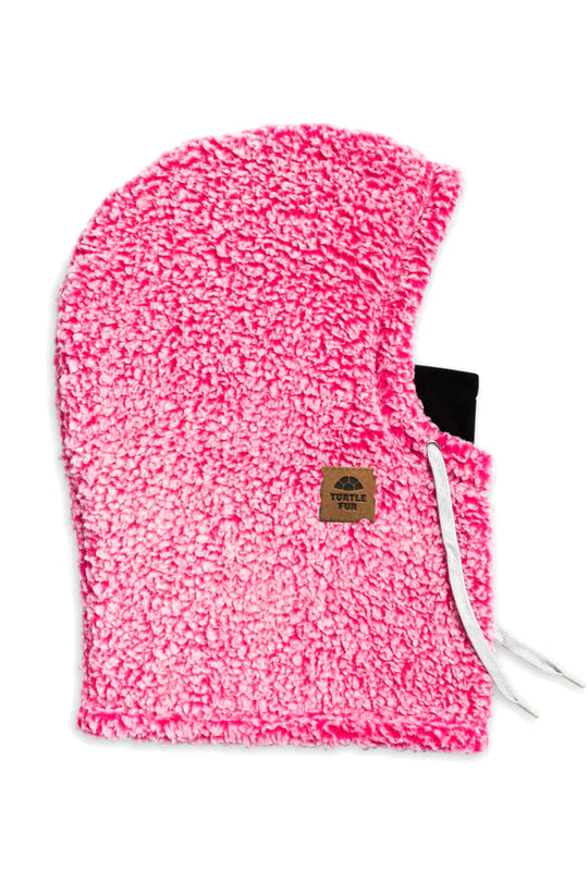 Turtle Fur Fuzzy Fleece Overhood, Pink