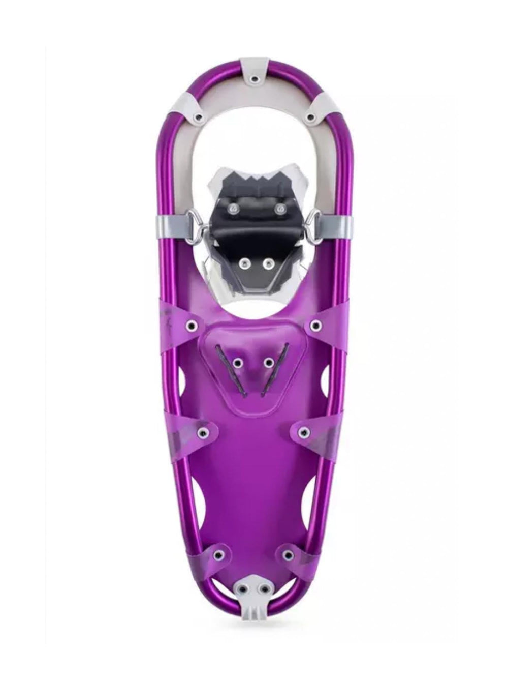 Purple snowshoe on a white background