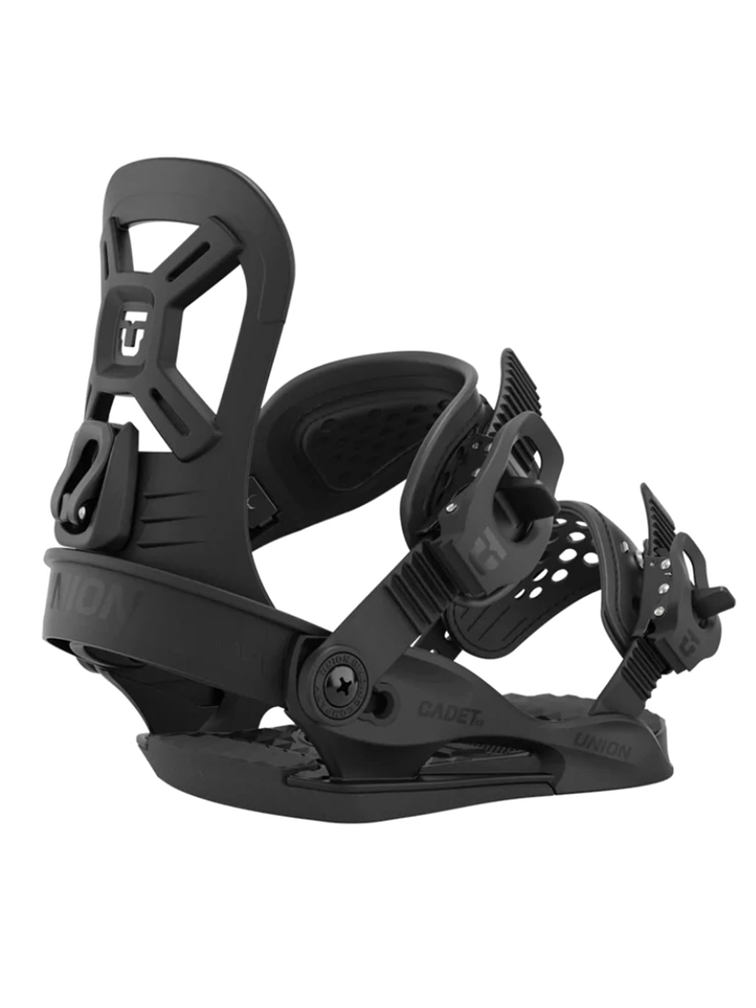 kids Union Cadet snowboard bindings, black