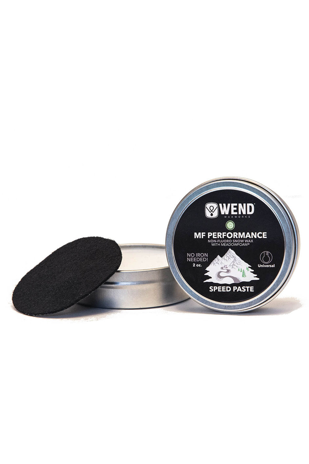 Wend MF Performance Speed Paste container with lid on a white background