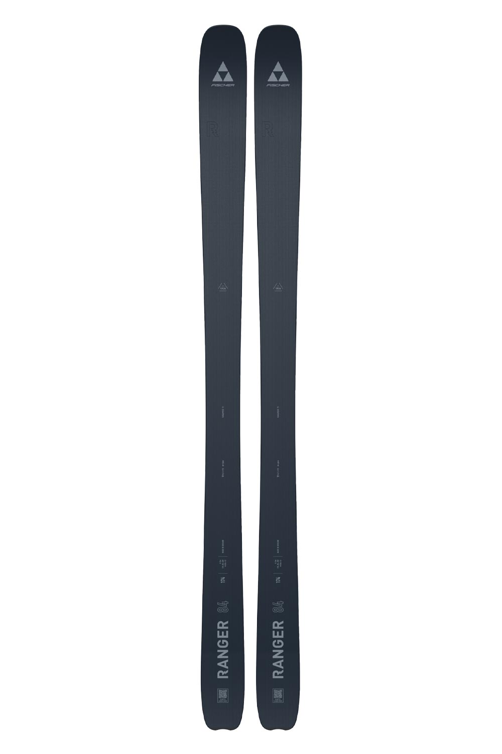 men's Fischer Ranger 84 skis, black