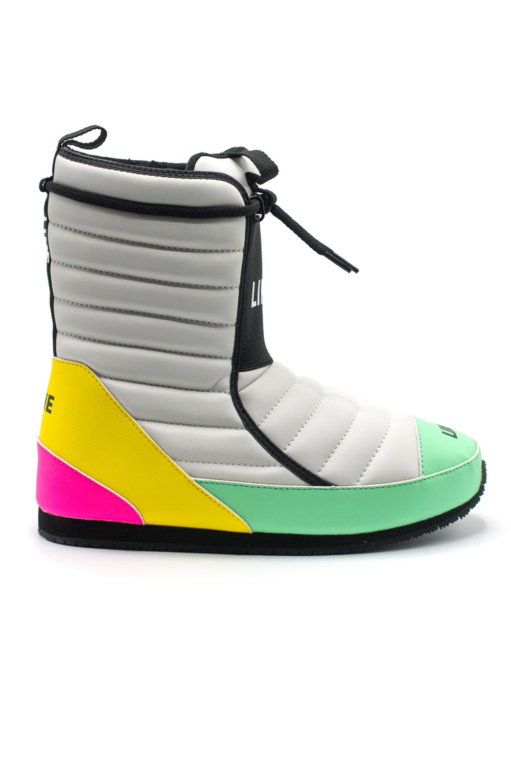 Line Bootie, Puffy winter boot, multicolored